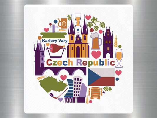 Wholesale Czech Republic Travel Sticker