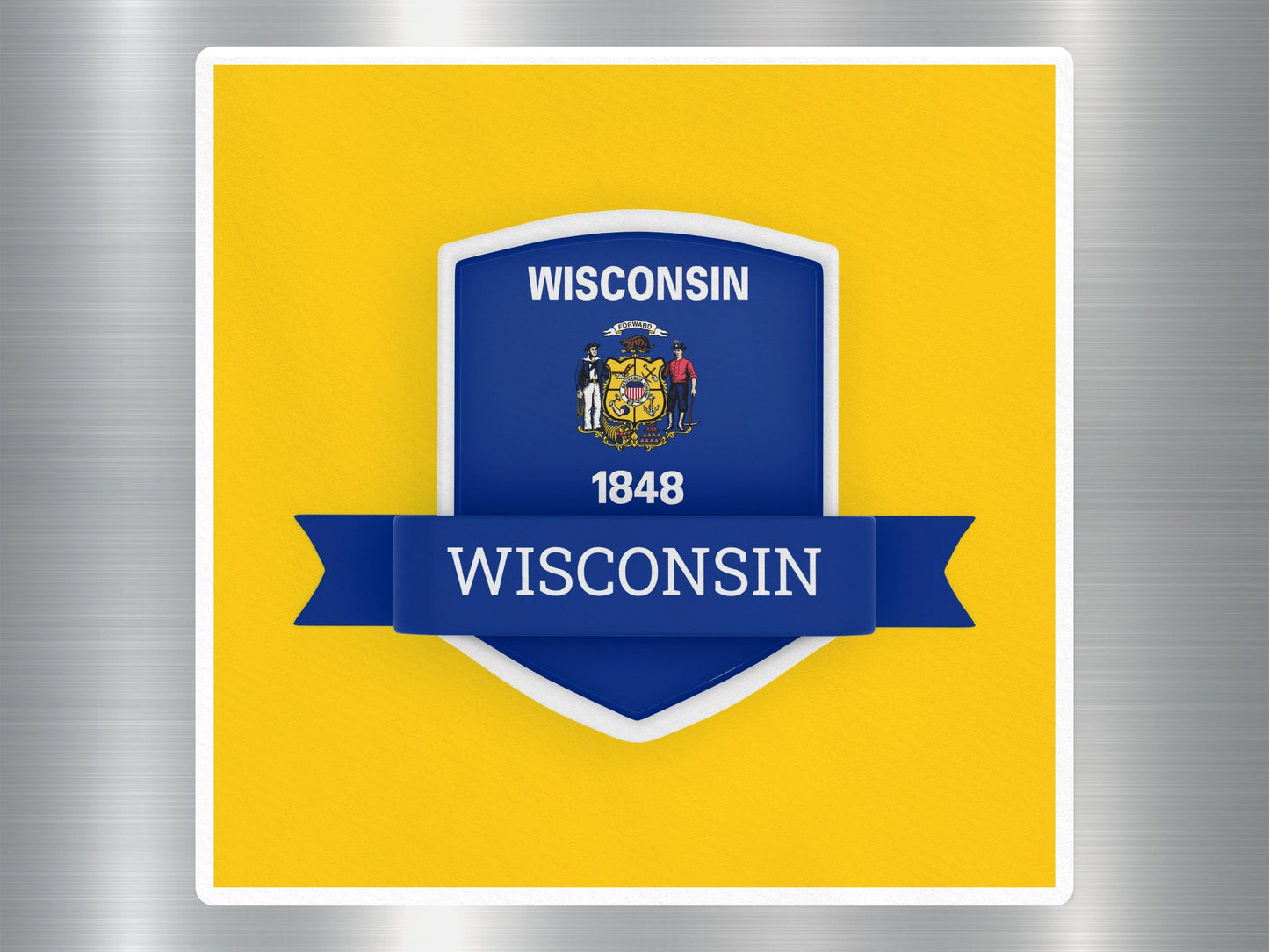 Wholesale Wisconsin 1848 Travel Sticker