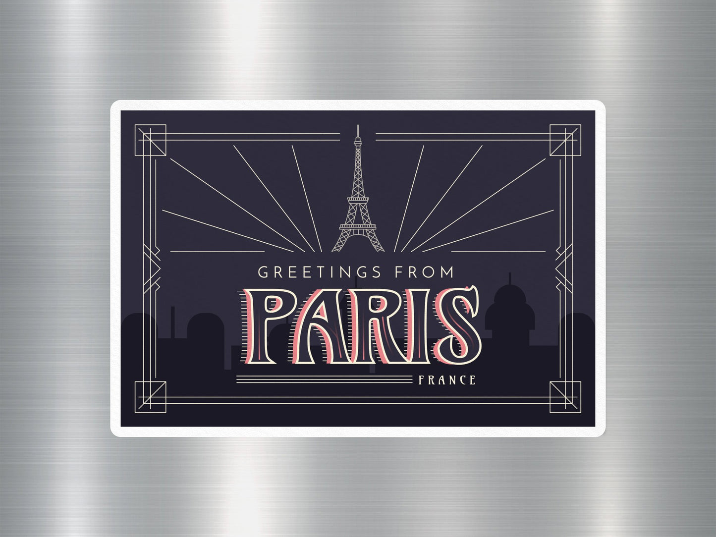 Wholesale Greetings from Paris Travel Sticker