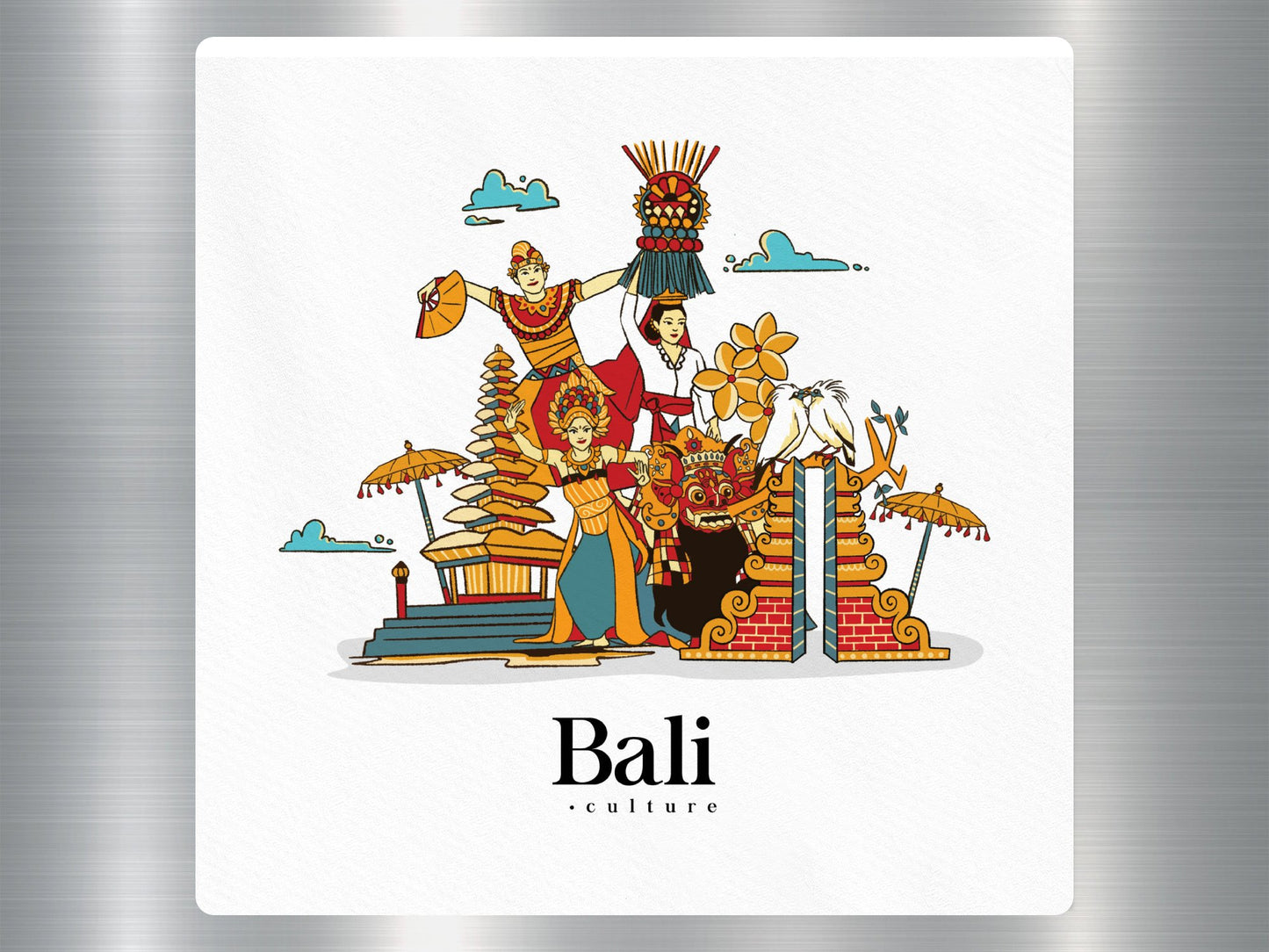 Wholesale Bali Culture Travel Sticker