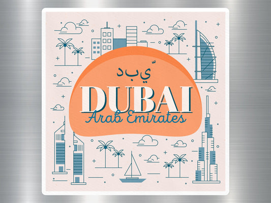 Wholesale Dubai Arab Emirates Travel Sticker