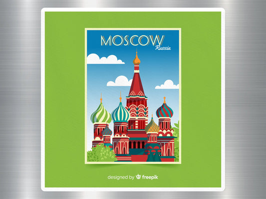 Wholesale Moscow Russia Travel Sticker