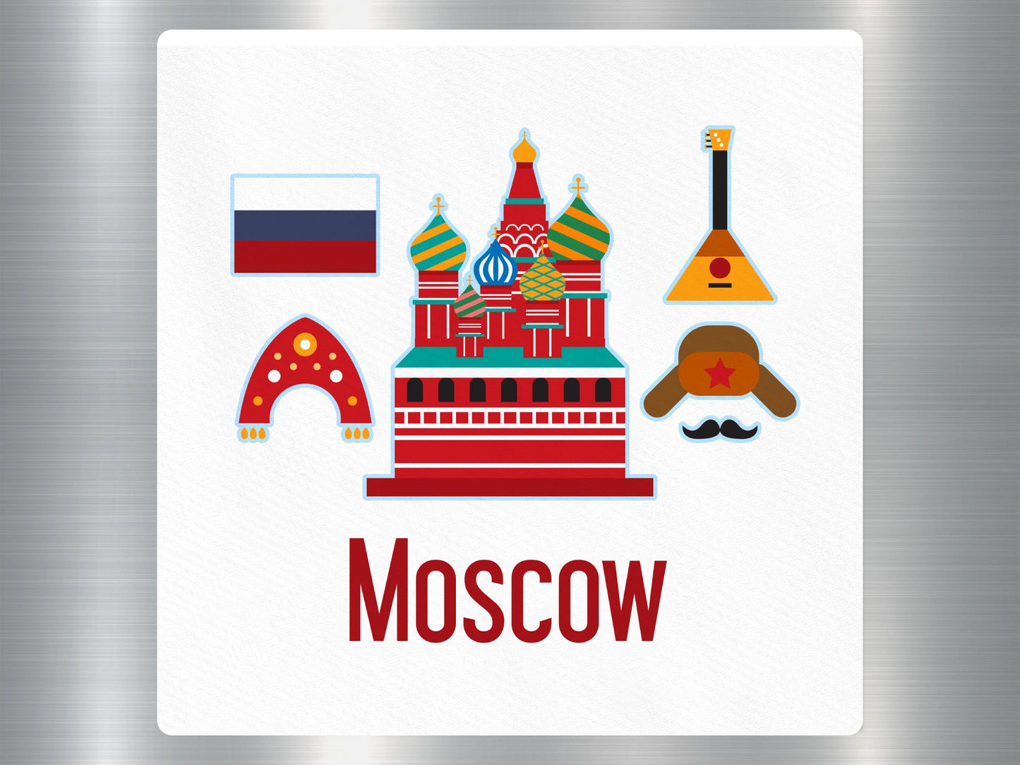 Wholesale Moscow Travel Sticker