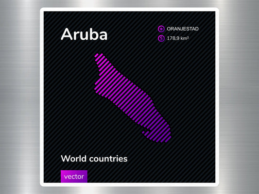 Wholesale Aruba Travel Sticker