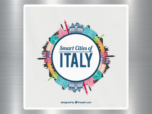 Wholesale Smart Cities of Italy Travel Sticker