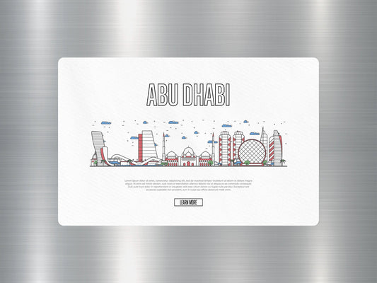 Wholesale Abu Dhabi Travel Sticker
