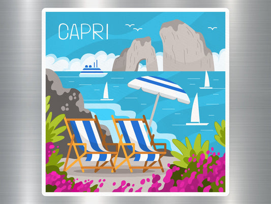Wholesale Capri Travel Sticker