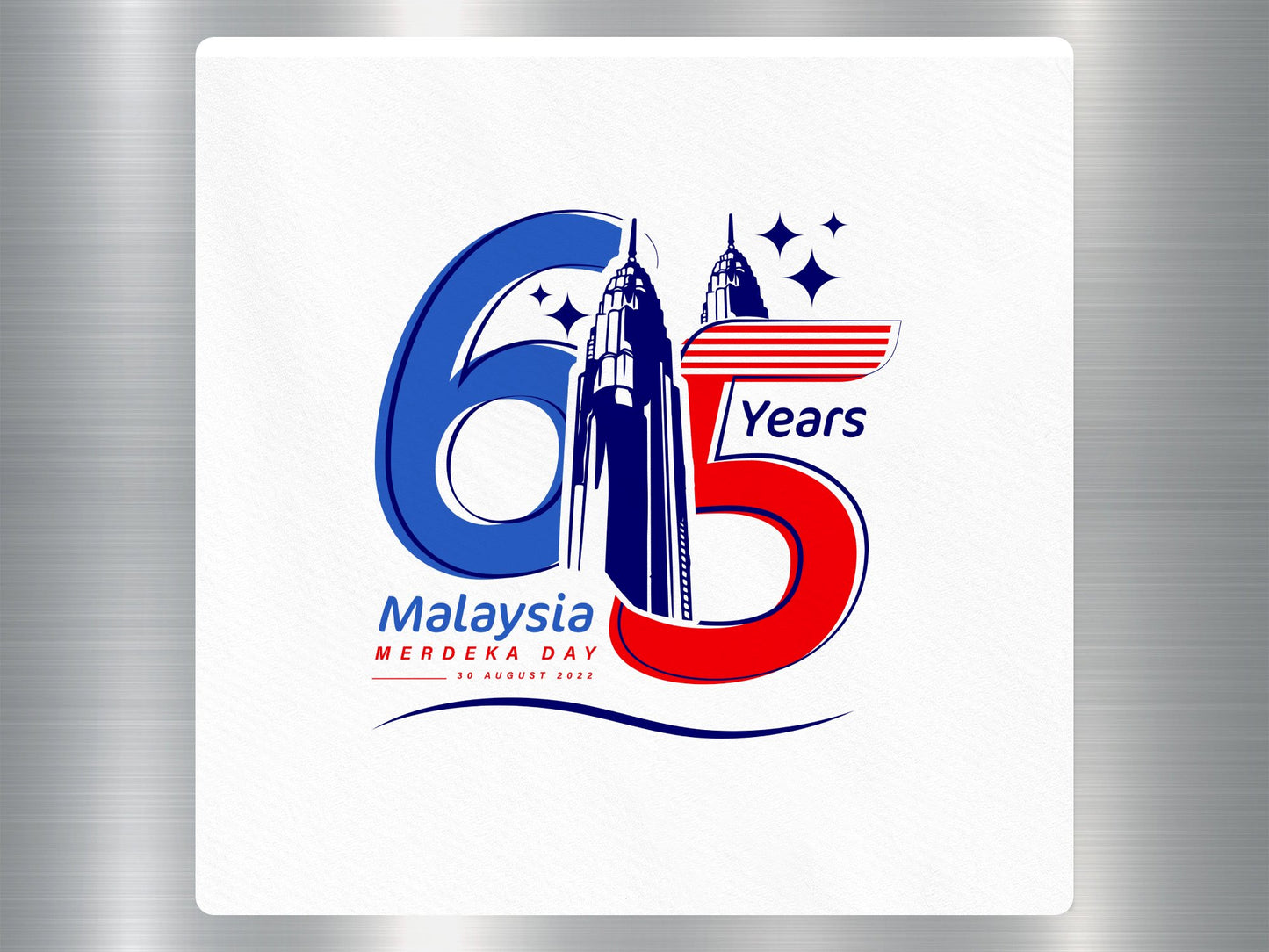 Wholesale Malaysia 65 Year Merdeka Day Travel Sticker