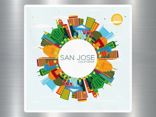 San Jose California Travel Sticker