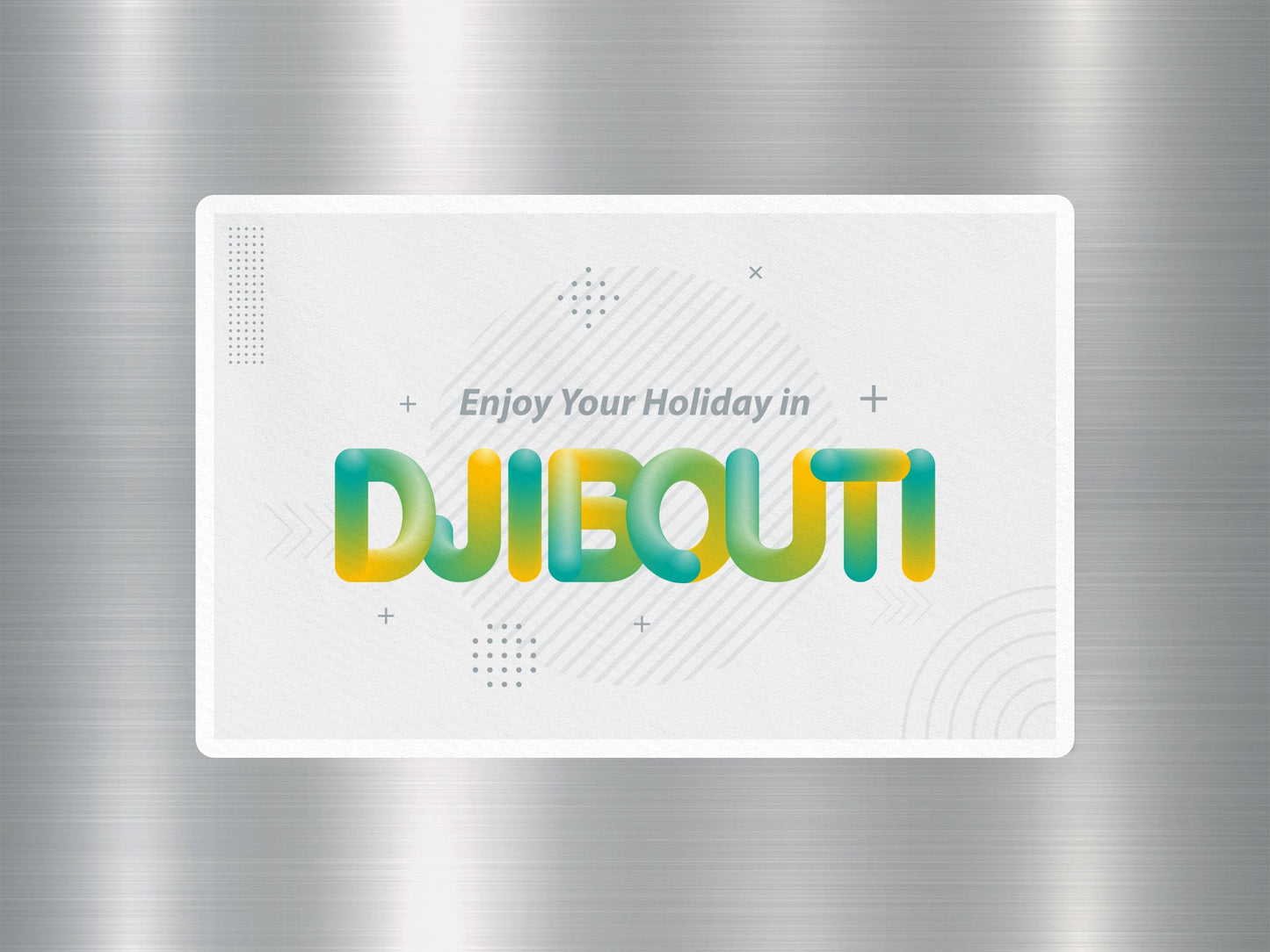 Wholesale Djibouti Travel Sticker