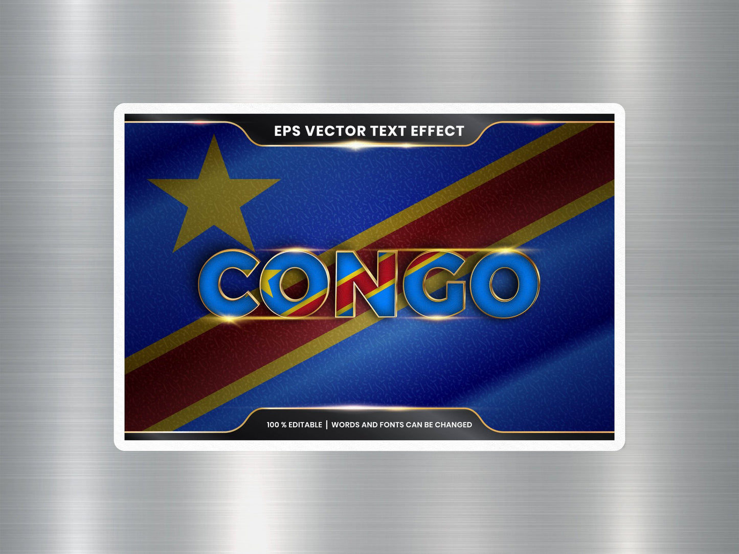 Wholesale Congo Travel Sticker