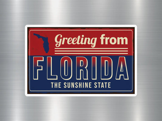 Wholesale Greeting from Florida Travel Sticker