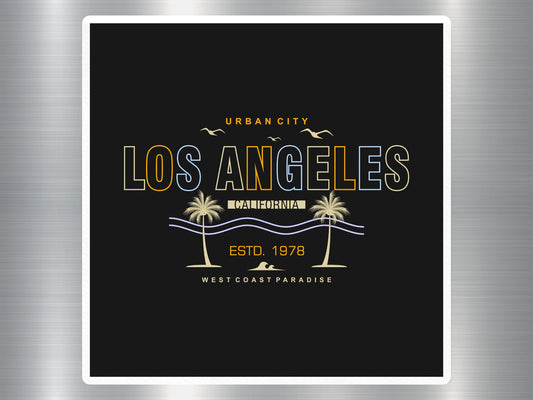 Urban City Los Angeles California Travel Sticker