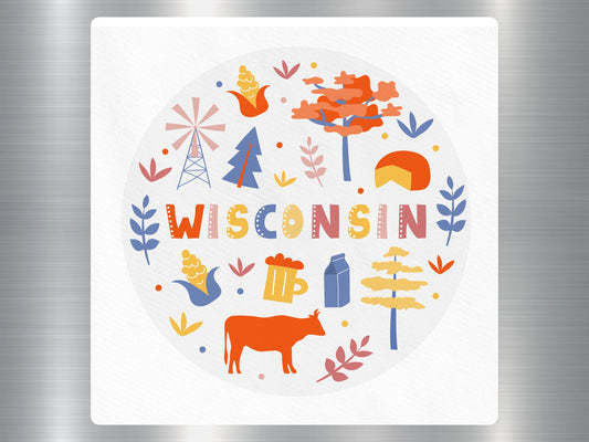 Wholesale Wisconsin Travel Sticker