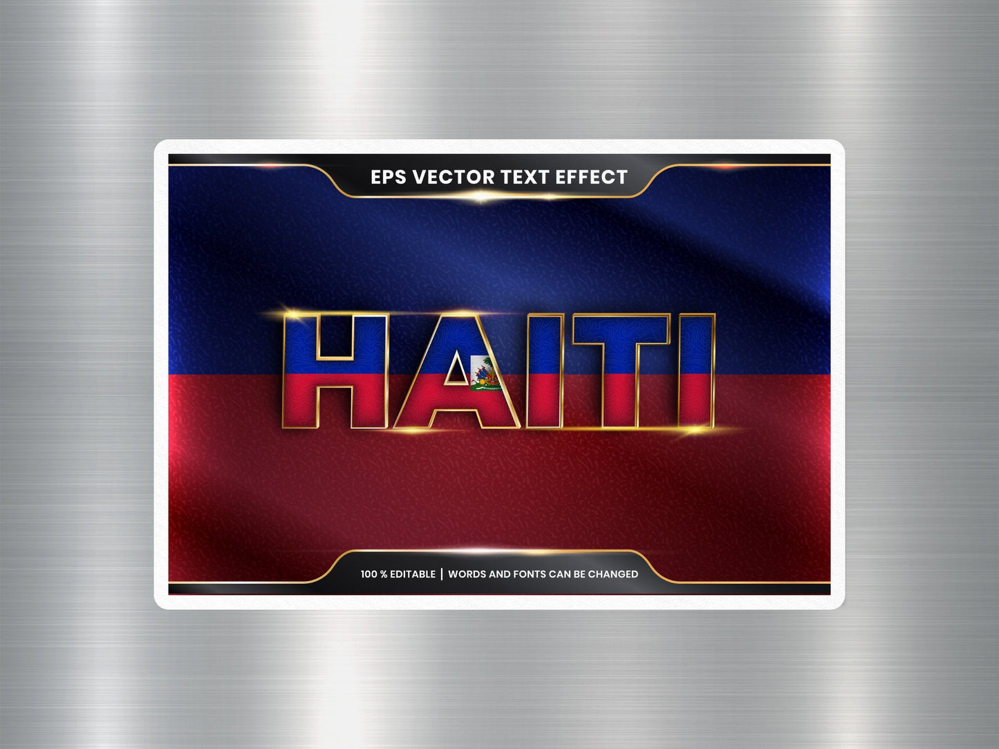 Wholesale Haiti Travel Sticker