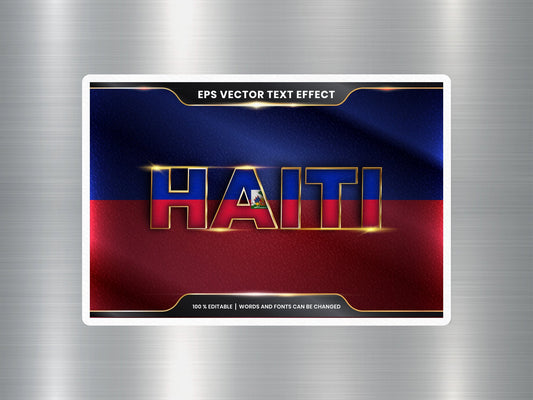 Wholesale Haiti Travel Sticker