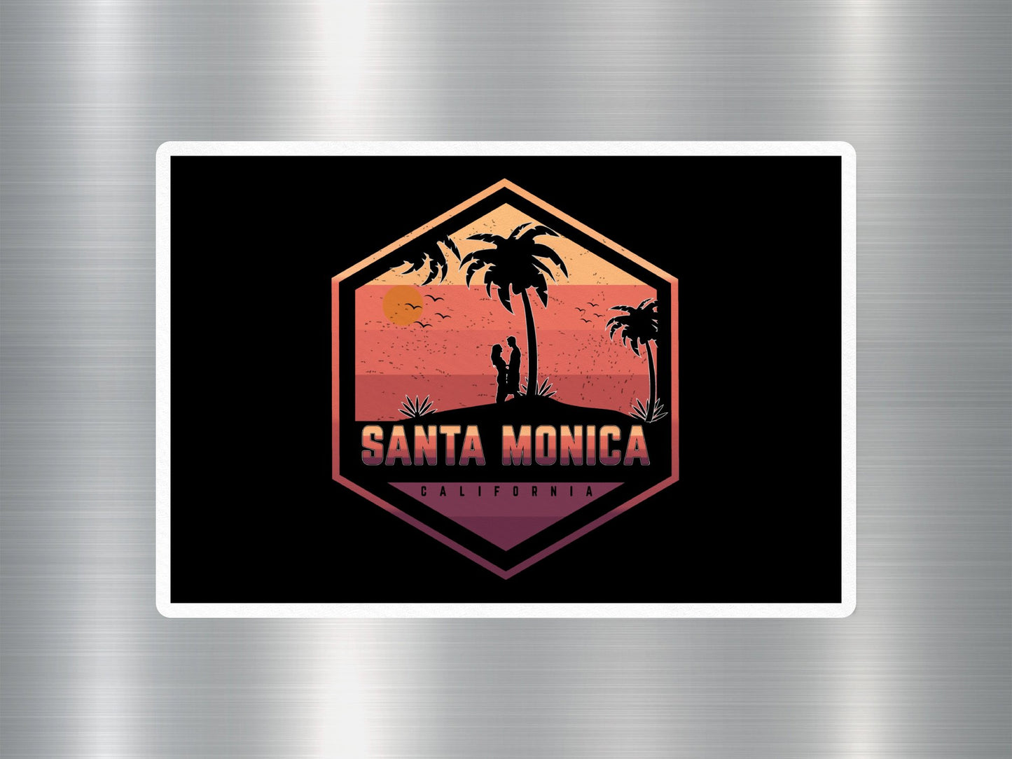 Wholesale Santa Monica Travel Sticker