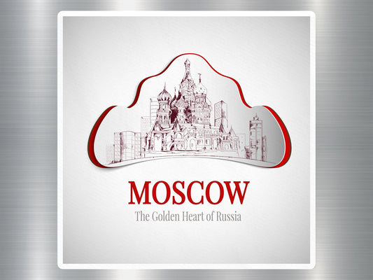 Wholesale Moscow the Golden Heart of Russia Travel Sticker