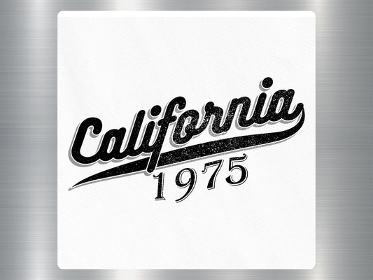 California 1975 Travel Sticker