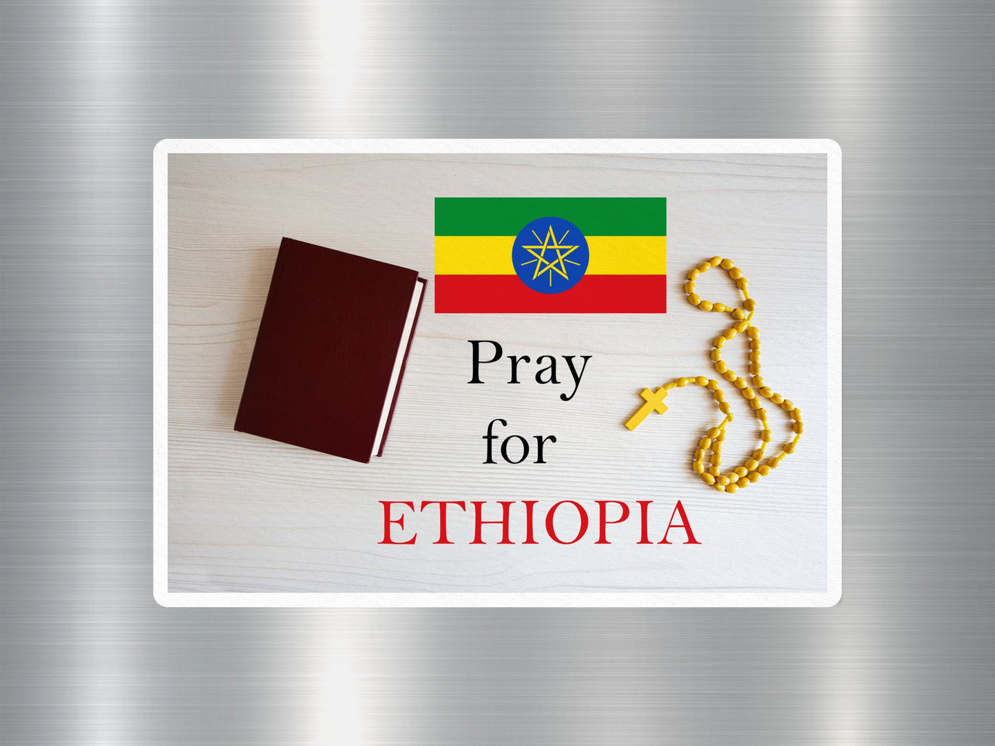 Wholesale Pray for Ethiopia Travel Sticker