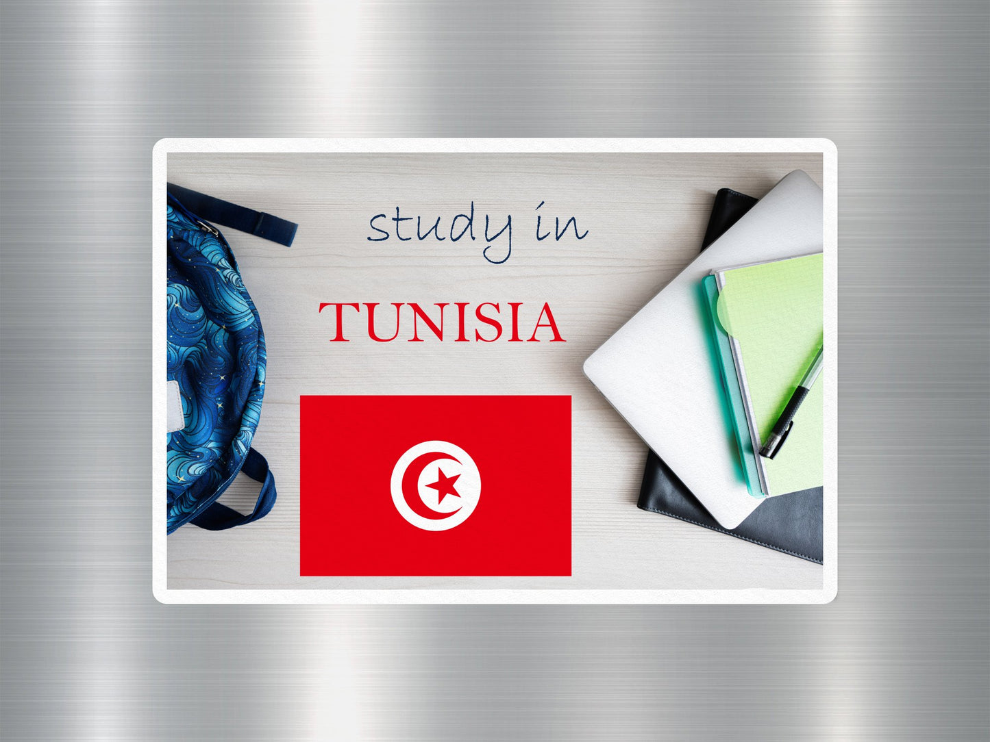 Wholesale Study in Tunisia Travel Sticker
