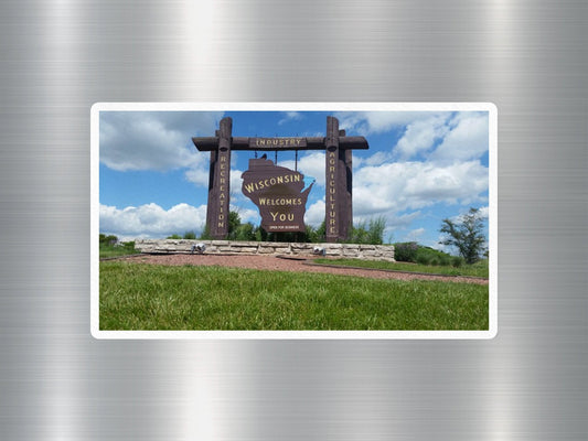 Wholesale Wisconsin Welcomes You Travel Sticker