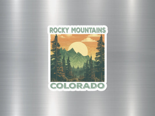 Rocky Mountains Colorado National Park Sticker