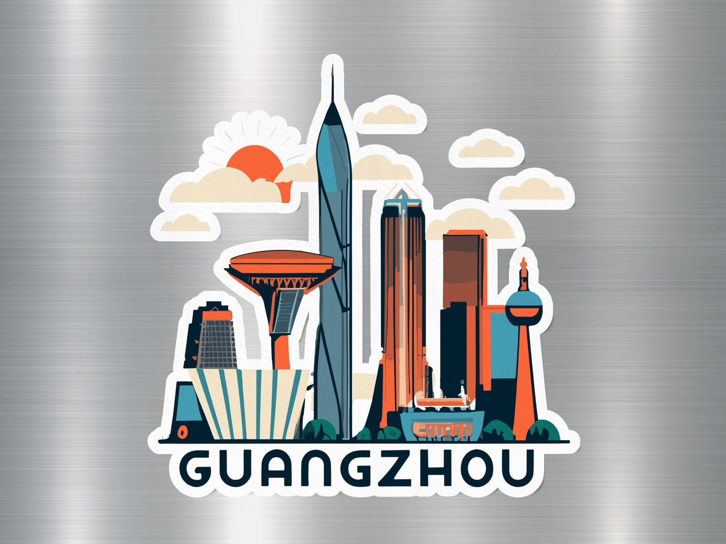 Wholesale Guangzhou Travel Sticker