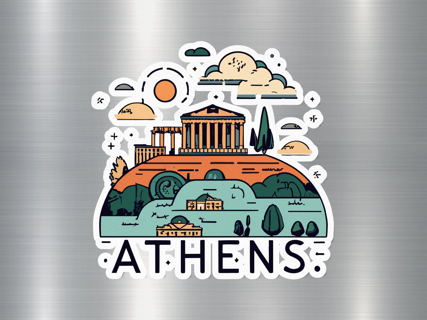 Wholesale Athens Travel Sticker