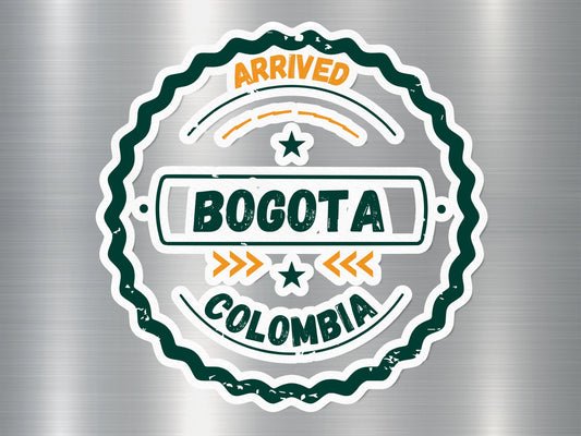 Wholesale Bogota Arrived Travel Stamp Sticker