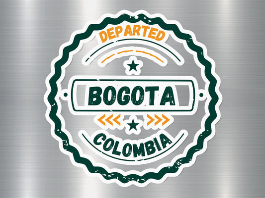 Wholesale Bogota Departed Travel Stamp Sticker