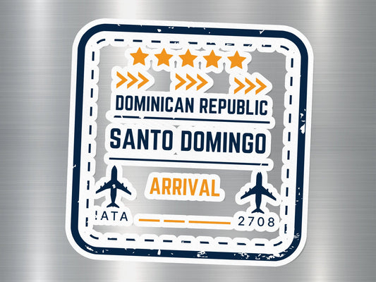 Wholesale Santo Domingo Arrival Travel Stamp Sticker