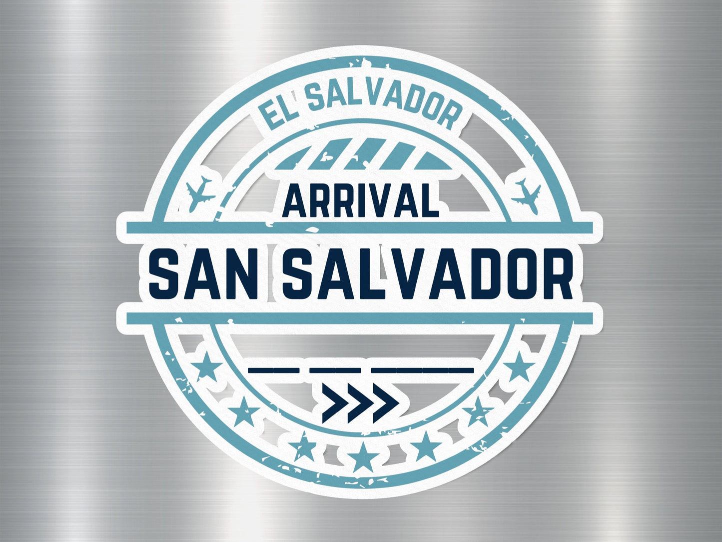 Wholesale San Salvador Arrival Travel Stamp Sticker