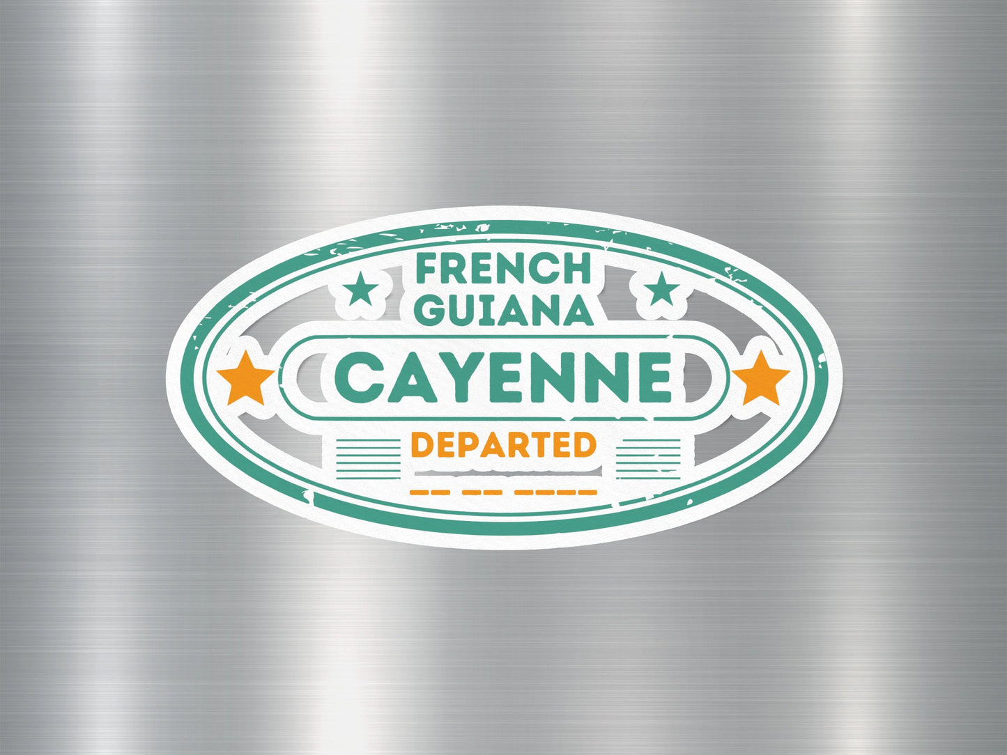 Wholesale Cayenne Departed Travel Stamp Sticker