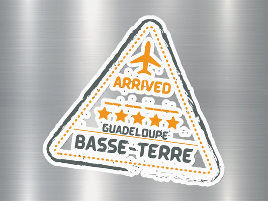 Wholesale Guadeloupe Arrived Travel Stamp Sticker