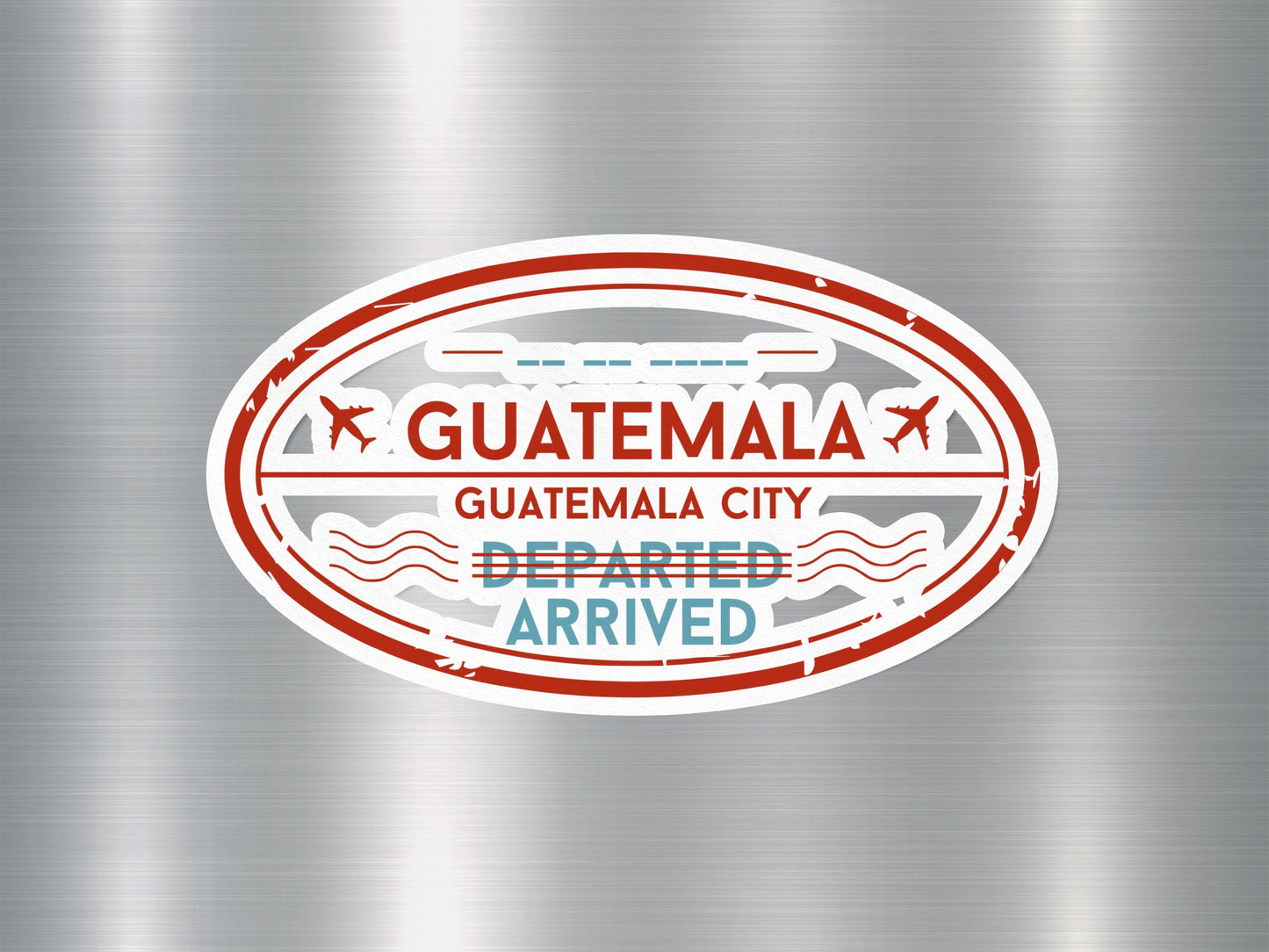 Wholesale Guatemala City Arrived Travel Stamp Sticker