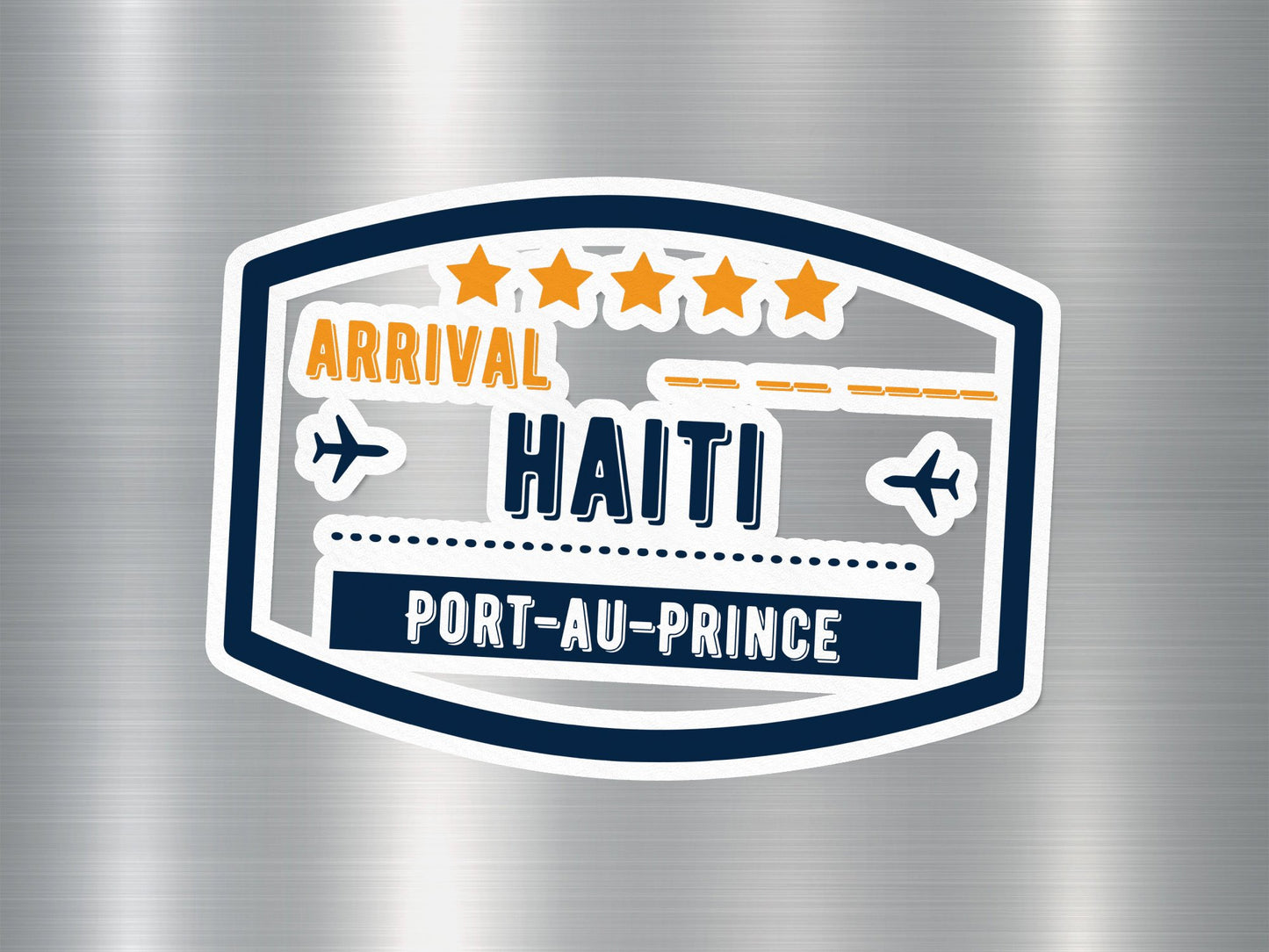Wholesale Haiti Arrival Travel Stamp Sticker