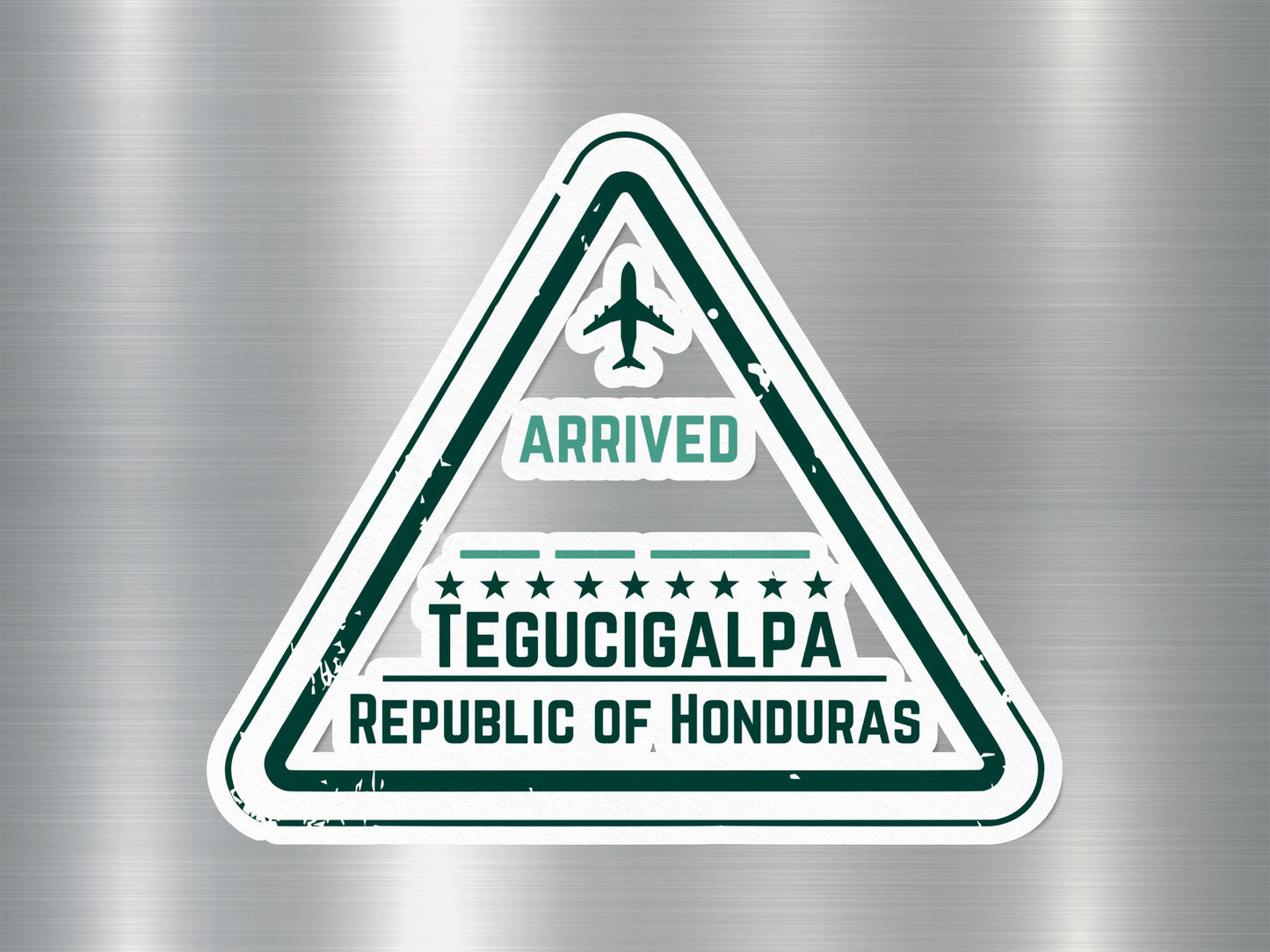 Wholesale Tegucigalpa Arrived Travel Stamp Sticker