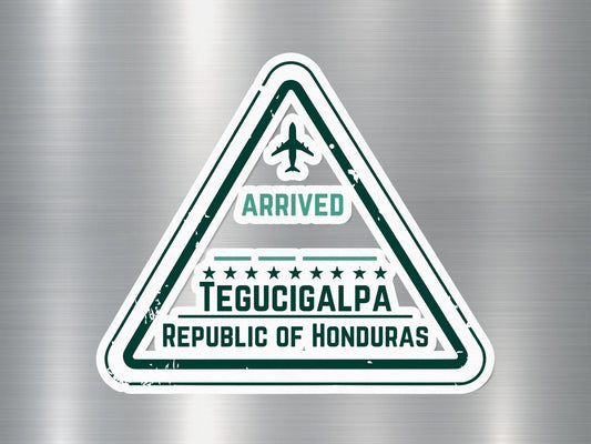 Wholesale Tegucigalpa Arrived Travel Stamp Sticker