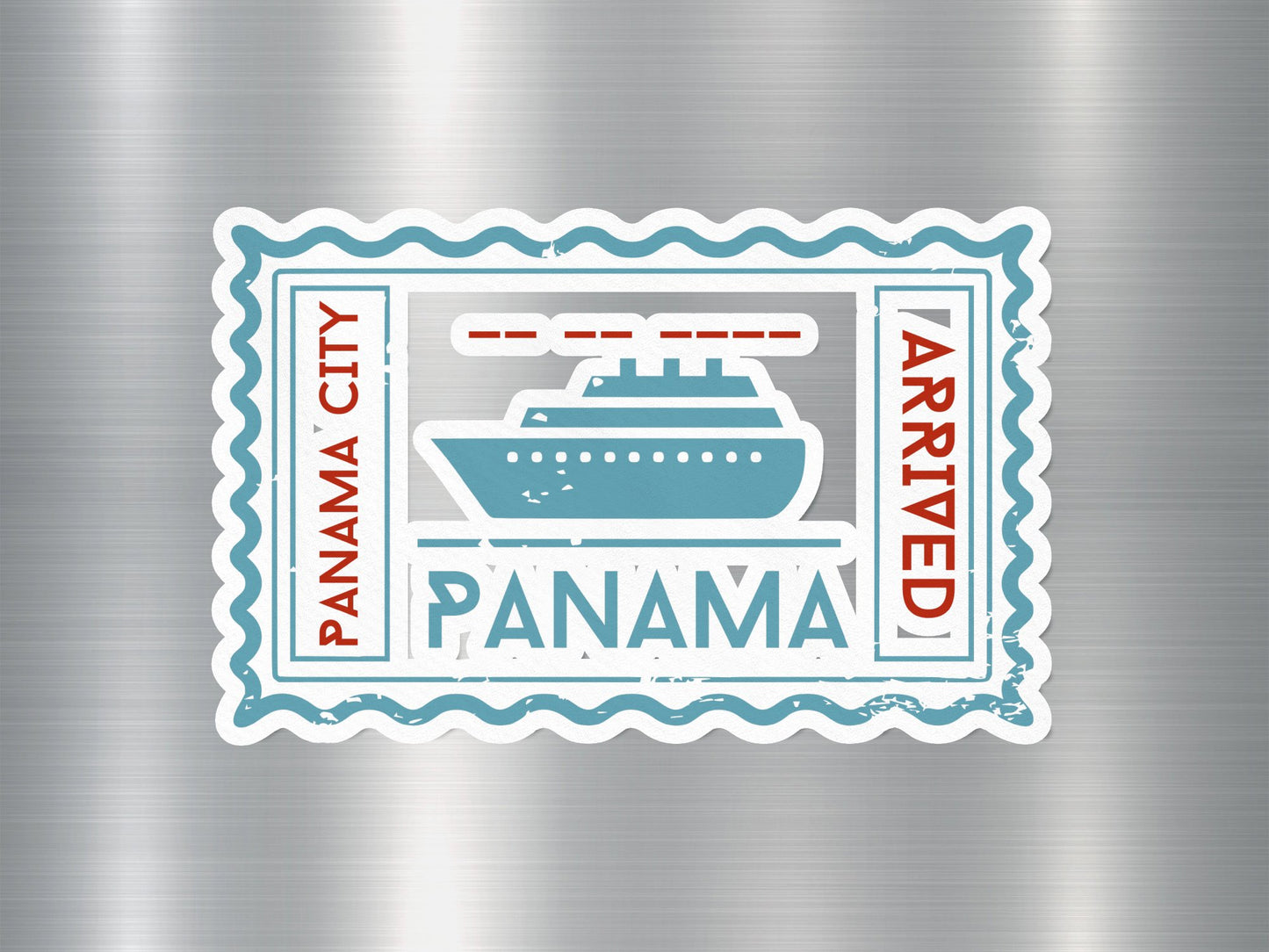 Wholesale Panama City Arrived Travel Stamp Sticker