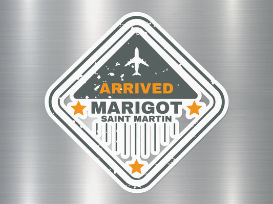 Wholesale Marigot Saint Martin Arrived Travel Stamp Sticker