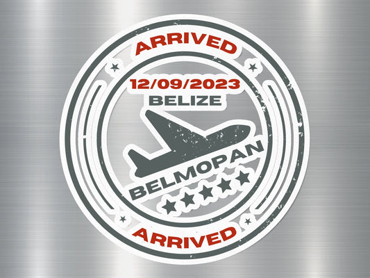 Wholesale Belmopan Arrived 1 Travel Stamp Sticker