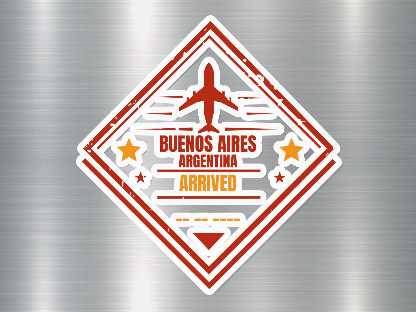 Wholesale Argentina Arrived Travel Stamp Sticker