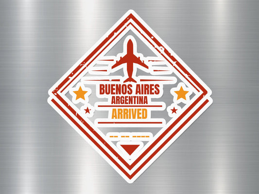 Wholesale Argentina Arrived Travel Stamp Sticker
