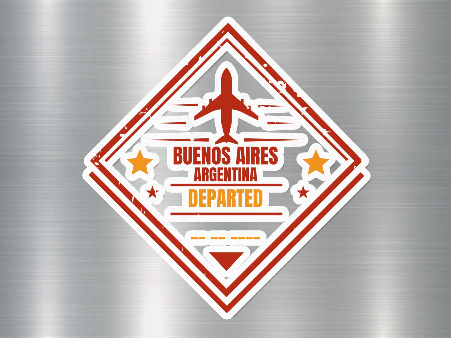 Wholesale Argentina Departed Travel Stamp Sticker