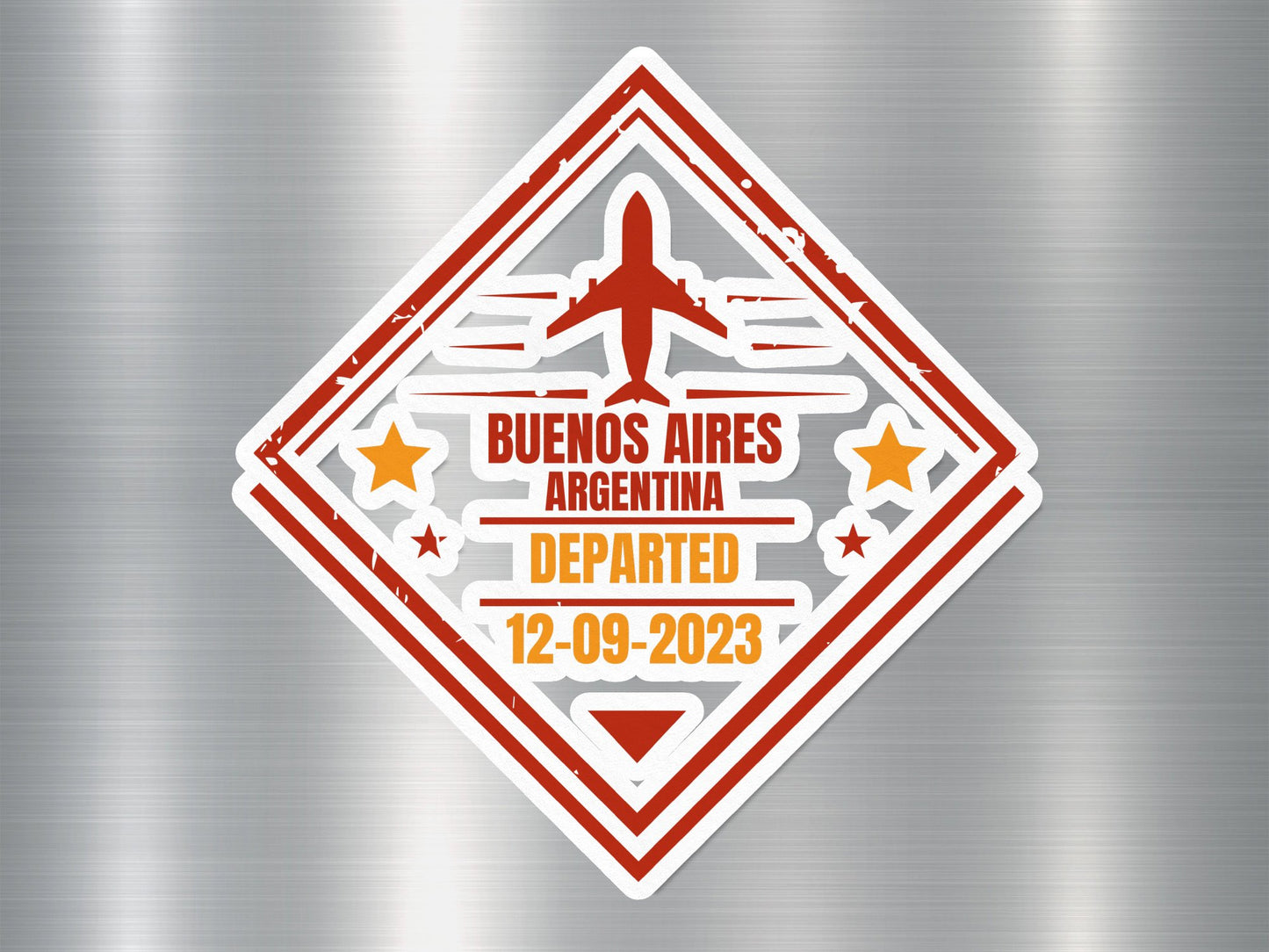 Wholesale Argentina Departed 1 Travel Stamp Sticker