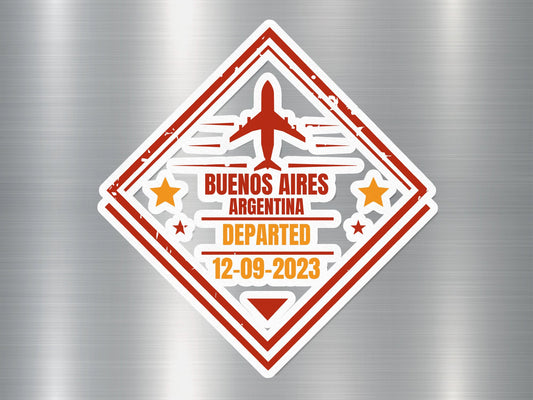 Wholesale Argentina Departed 1 Travel Stamp Sticker