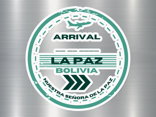 Wholesale La paz Bolivia Arrival Travel Stamp Sticker