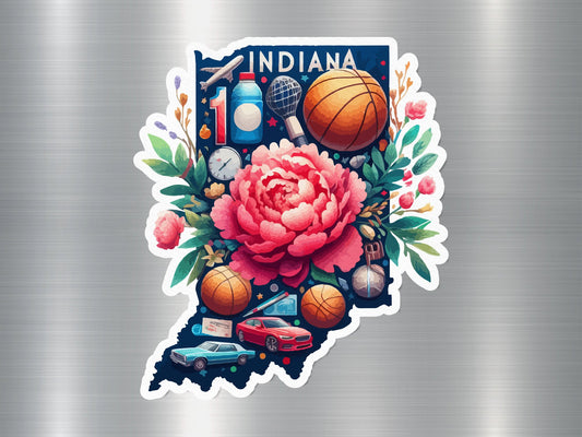 Indiana State Sticker