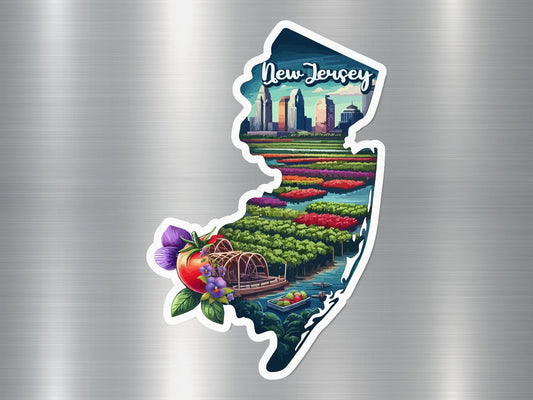 New Jersey State Sticker